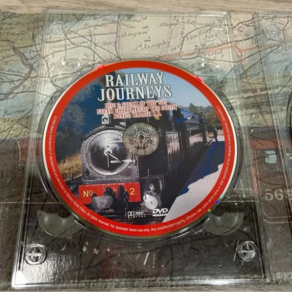 Railway Journeys: The Vanishing Age of Steam DVD 5-Disc Set 2005 Train History - Picture 5 of 11
